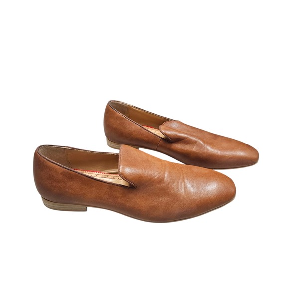 Christian Louboutin Dandelion Brown Leather Loafers Flat Slip On Shoes Size 44s - Picture 1 of 13